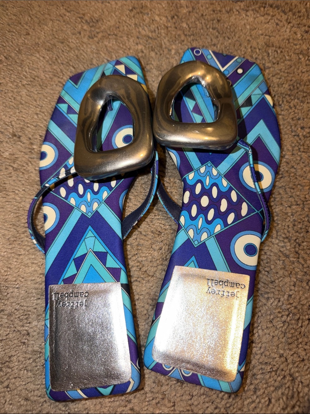 Linques Jeffrey Campbell, size 10 flip-flops like new